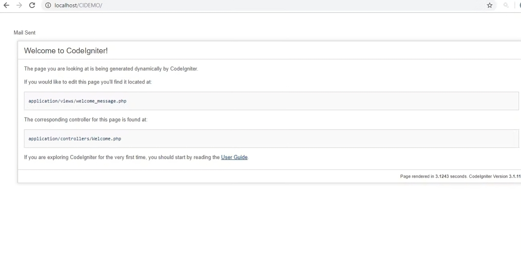 Codeigniter’s email-sending feature